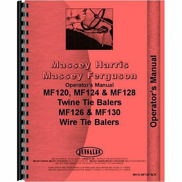 Aftermarket Baler Operators Manual Fits Massey Ferguson 12 RAP78637